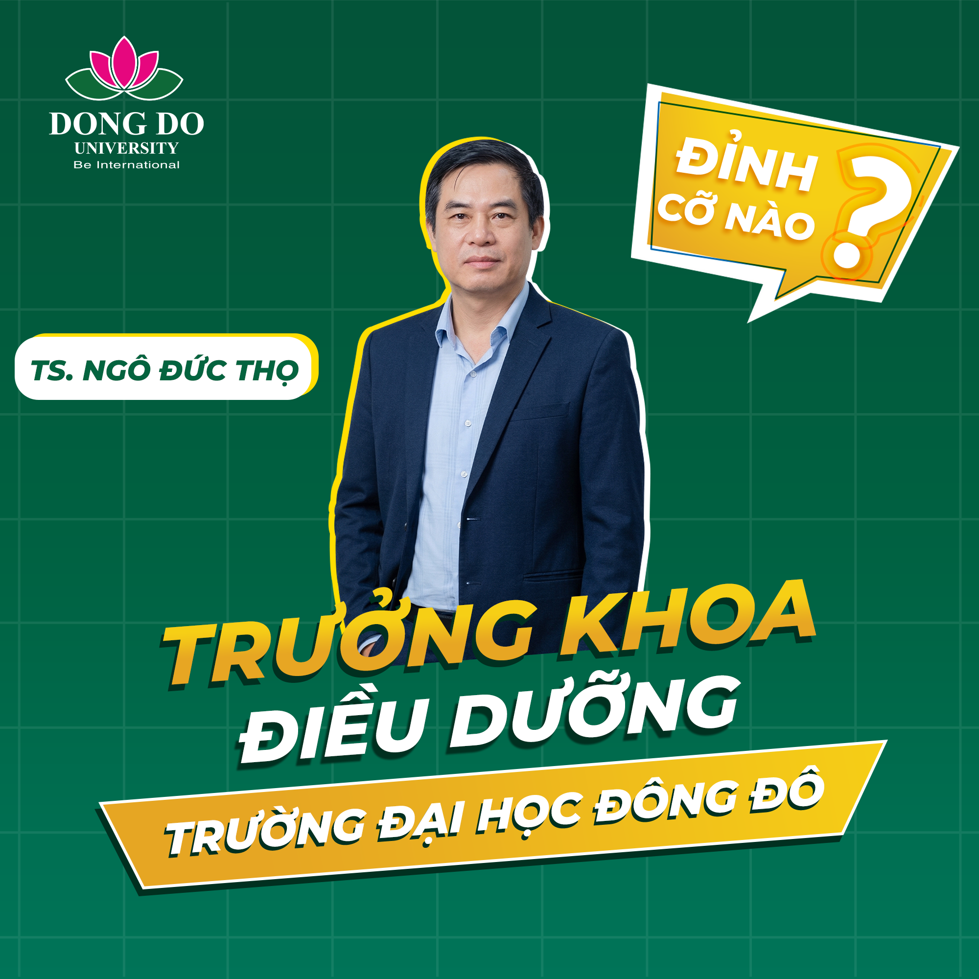 Chào mừng Tân Trưởng khoa Điều dưỡng - TS. Ngô Đức Thọ